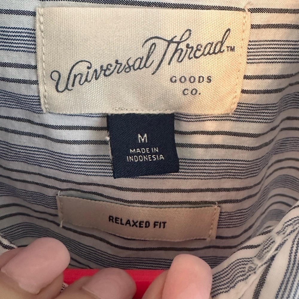 Universal Thread Oversized Lightweight Button Up … - image 3